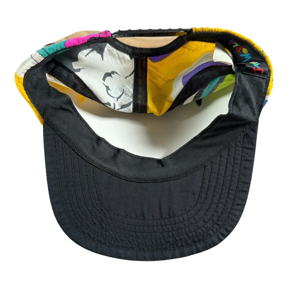 Vintage Jams World Snapback Hat Mens OS AOP All Over Geometric Print Made in USA